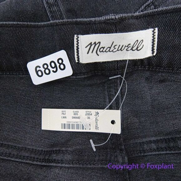 NEW Madewell Classic‎ Straight Jeans in Lunar Wash, 35 - Picture 12 of 15